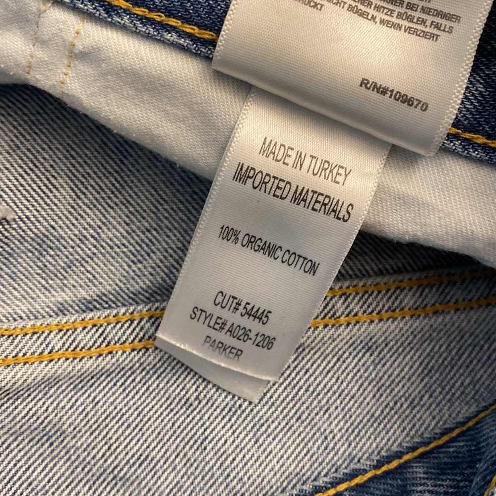 AGOLDE | Parker Vintage Jean Shorts distressed raw buttonfly women’s 27 - Picture 7 of 7